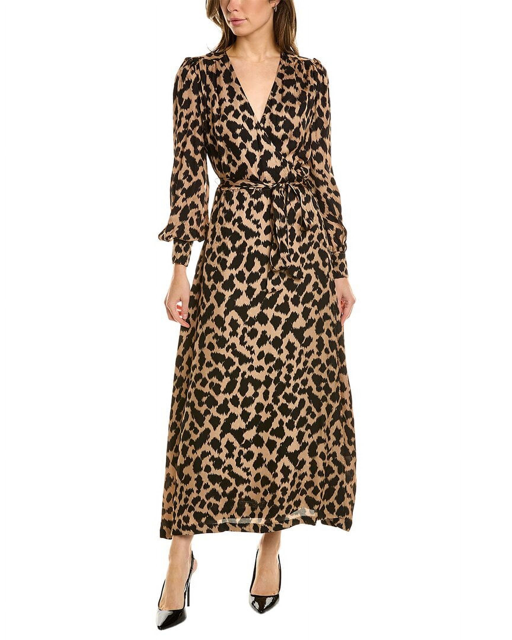 Brooks Brothers Women's Wrap Dress Viscose, 6, Brown Brooks Brothers Women's Wrap Dress Viscose, 6, Brown