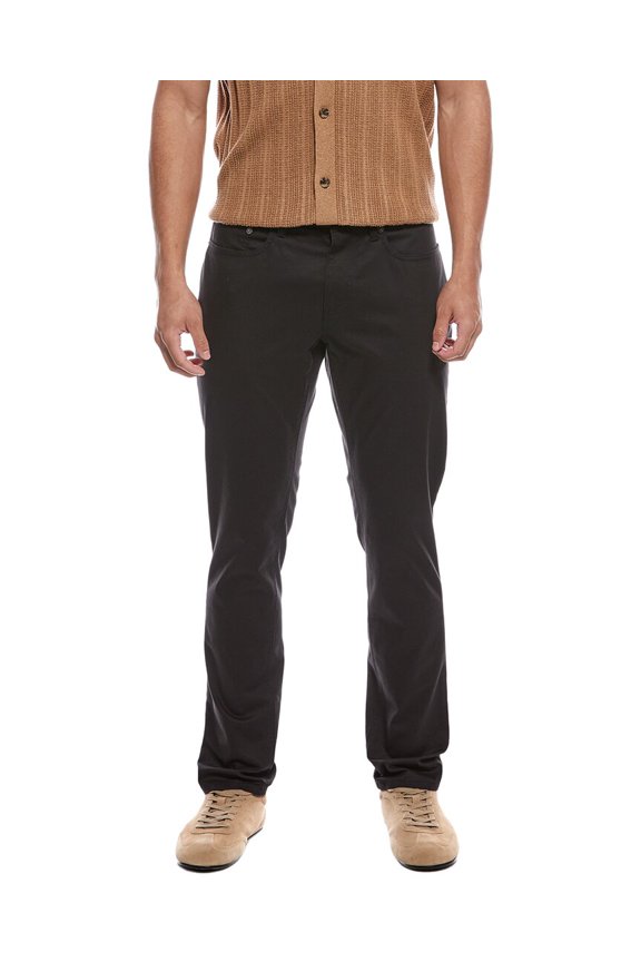 mens Advantage 5-Pocket Chino, 36-32, Black