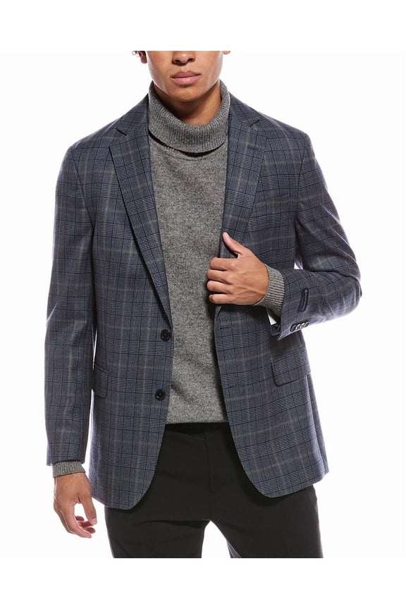 mens Classic Wool Sportscoat, 36 REG, Blue