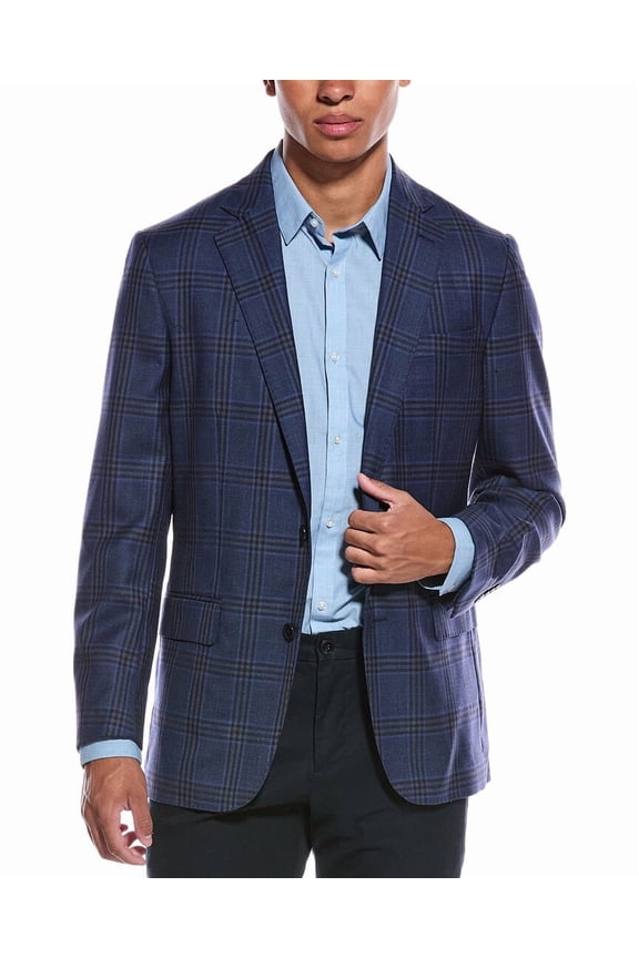 mens Classic Wool Sportscoat, 36 REG, Blue