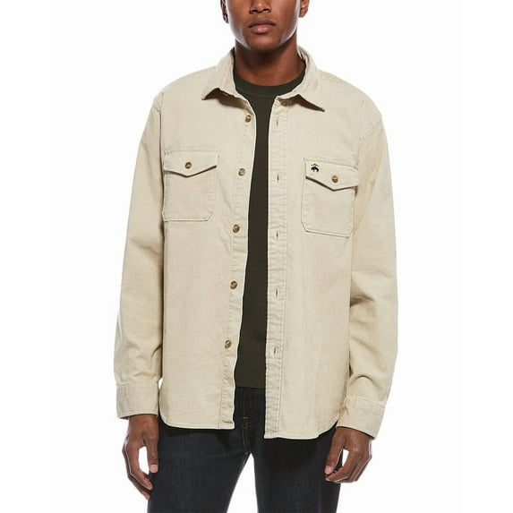 Brooks Brothers mens Corduroy Shirt Jacket, l, Tan