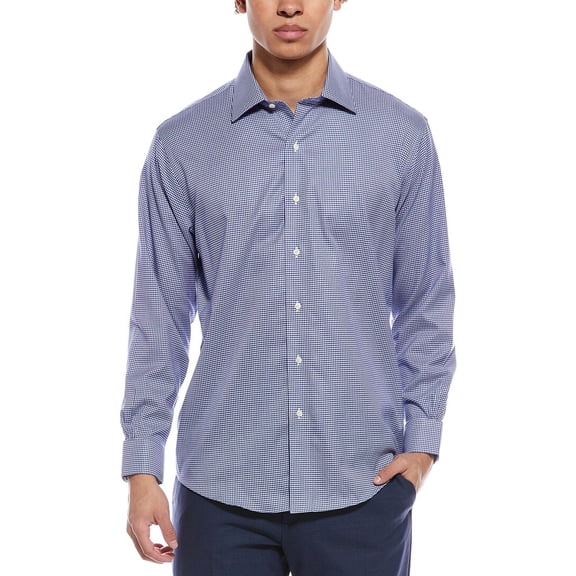 Brooks Brothers mens  Expedition Performance Shirt, 17 35, Blue