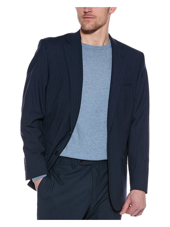 mens Explorer Classic Wool-Blend Blazer, 38 REG, Blue