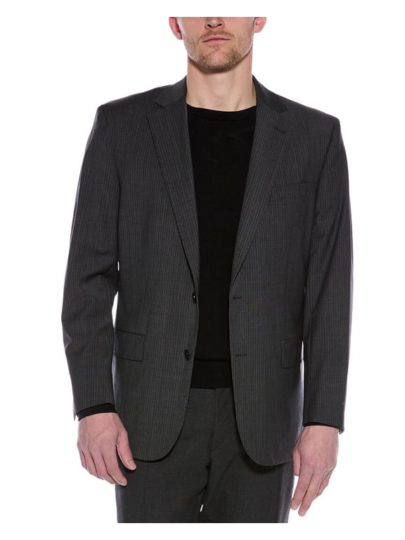 mens Explorer Classic Wool-Blend Blazer, 38 REG, Grey