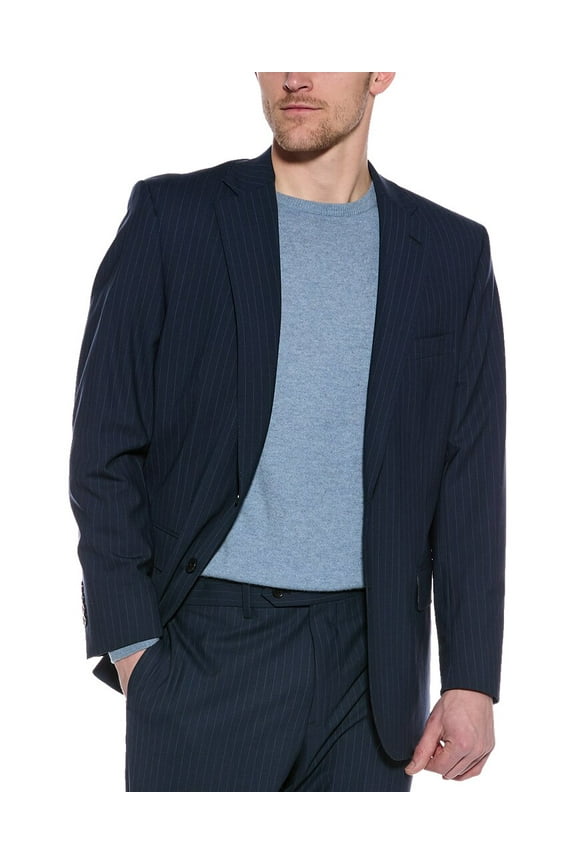 mens Explorer Classic Wool-Blend Blazer, 40 REG, Blue