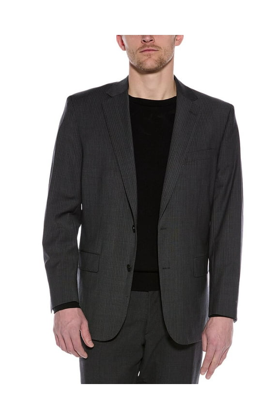 mens Explorer Classic Wool-Blend Blazer, 42 REG, Grey