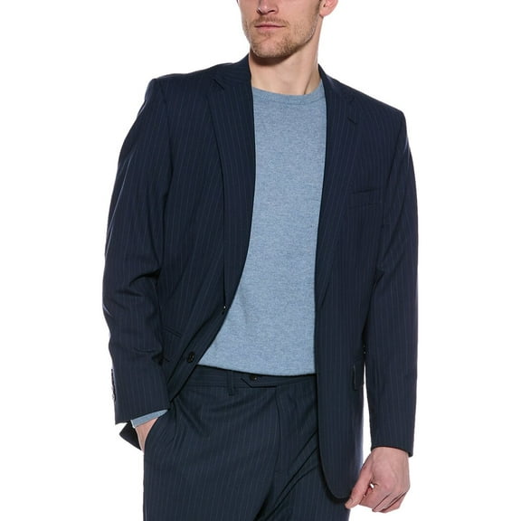 Brooks Brothers mens  Explorer Classic Wool-Blend Blazer, 46 REG, Blue