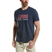 Brooks Brothers mens  Flag Logo T-Shirt, XXL, Blue