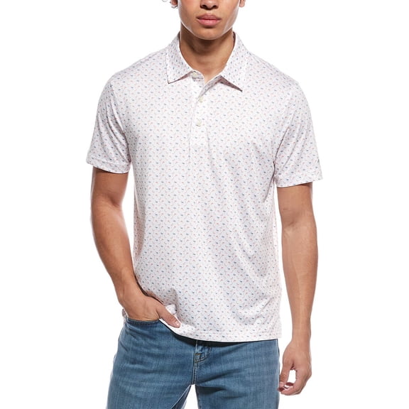Brooks Brothers mens  Flamingo Polo Shirt, s, White