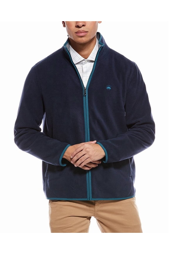 mens Fleece Jacket, s, Blue