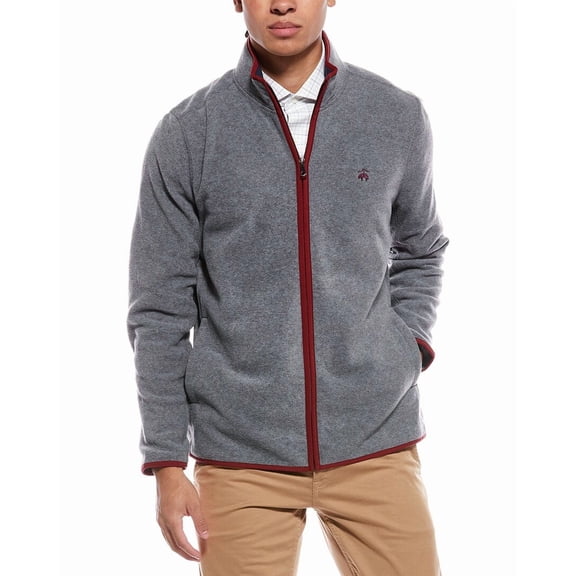 Brooks Brothers mens  Fleece Jacket, s, Grey