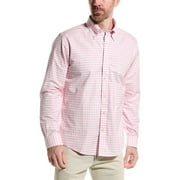 Brooks Brothers mens  Gingham Regular Fit Woven Shirt, L, Pink