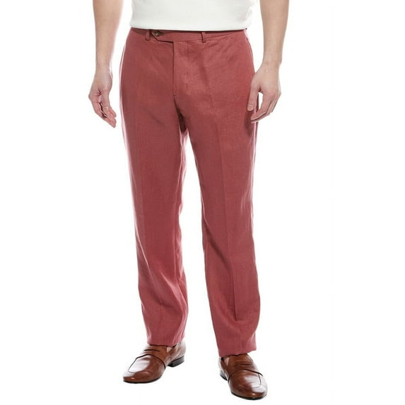 Brooks Brothers mens Linen Pant, 3632, Red