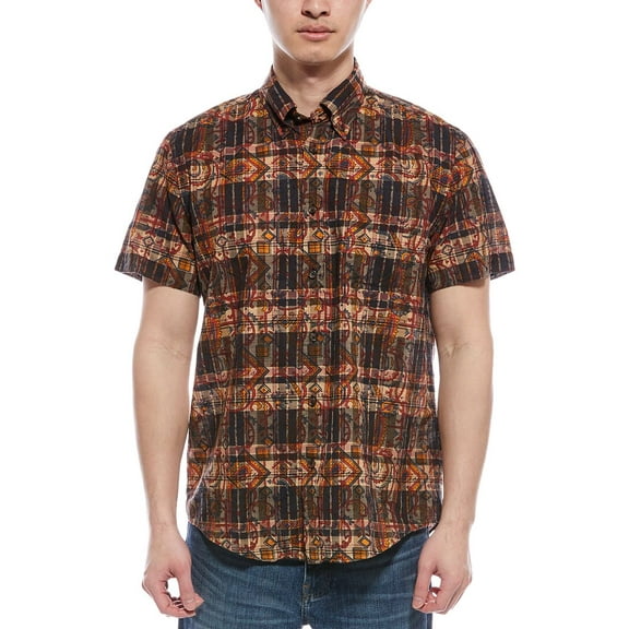 Brooks Brothers mens  Madras Regular Fit Shirt, l