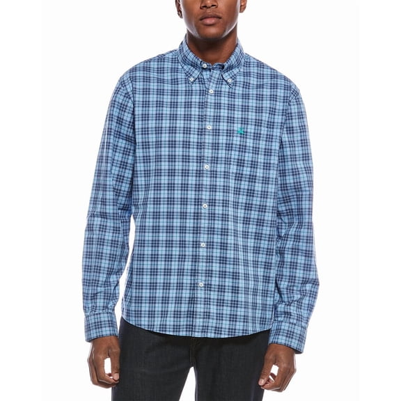 Brooks Brothers mens Pattern Button Shirt, m, Blue