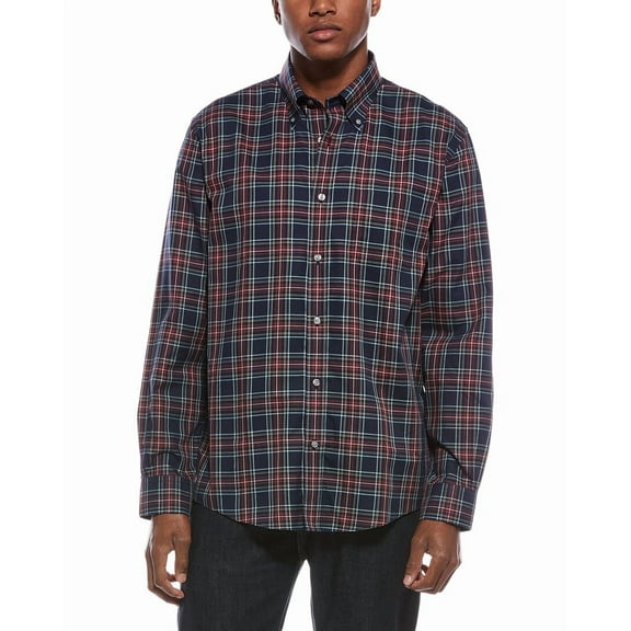 Brooks Brothers mens  Pattern Button Shirt, m, Red