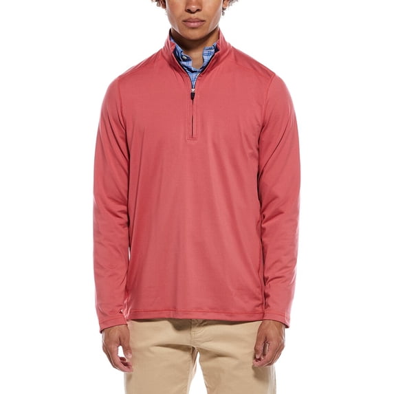 Brooks Brothers mens Performance 1/2-Zip Pullover, m, Pink