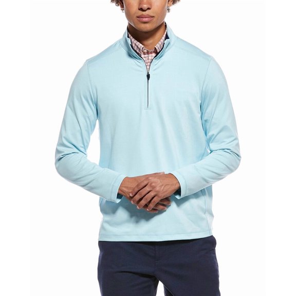 Brooks Brothers mens  Performance 1/2-Zip Pullover, s, Blue