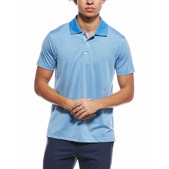 Brooks Brothers mens Performance Knit Polo Shirt, m, Blue