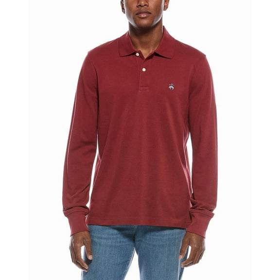 Brooks Brothers mens  Pique Polo Shirt, s, Red