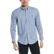 Brooks Brothers mens  Plaid Regular Woven Shirt, L, Blue