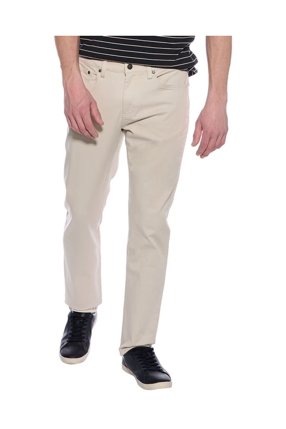 mens Pumice Stone Straight Jean, 32 34, Beige