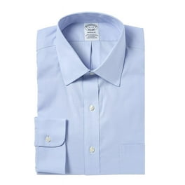 Brooks Brothers セミワイドカラー16-32/33 REGULAR Brooks Brothers mens Regular Fit Dress Shirt, 16 32/33, Blue