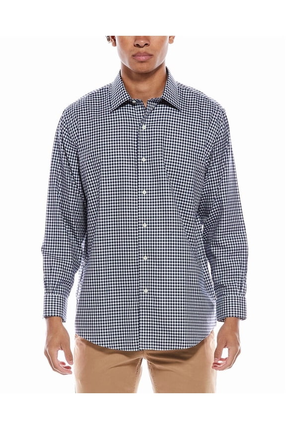 mens Regular Fit Shirt, 15H 34/35, Blue