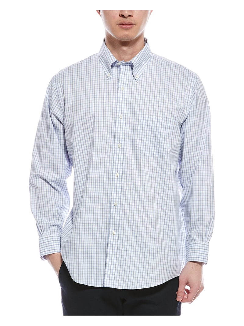 Brooks Brothers mens Regular Fit Shirt, 16 32/33, Blue - Walmart.com