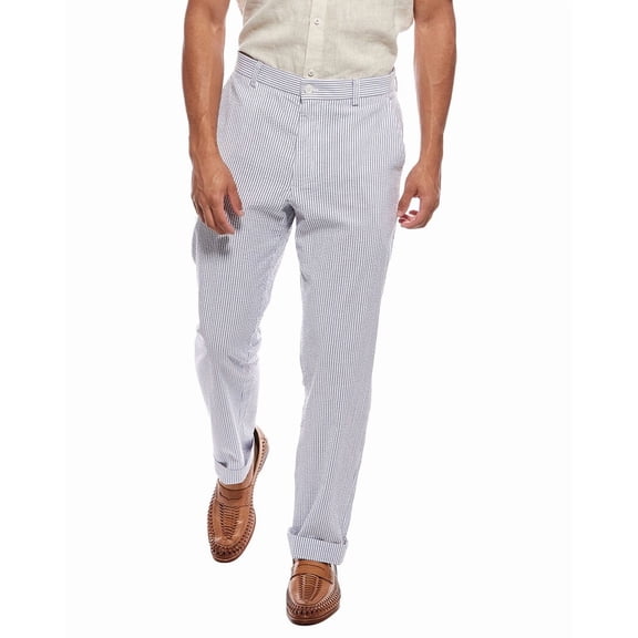 Brooks Brothers mens Seersucker Regular Pant, 32-32, White