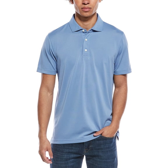 Brooks Brothers mens Solid Pique Polo Shirt, m, Blue