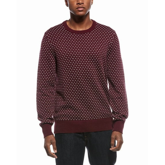 Brooks Brothers mens Winter Dot Crewneck Sweater, l, Red