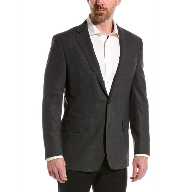 Brooks Brothers mens Wool Suit Jacket, 42 SH, Grey