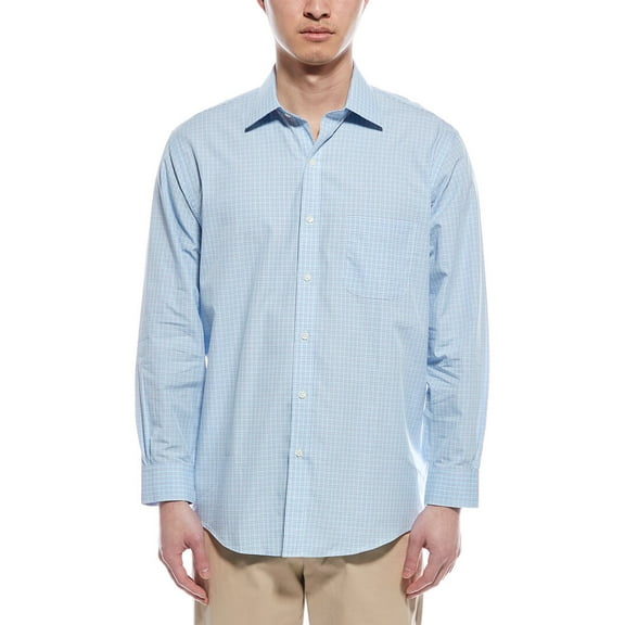 Brooks Brothers mens  Woven Shirt, 16 36/37, Blue