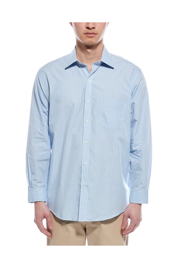 mens Woven Shirt, 17 36/37, Blue