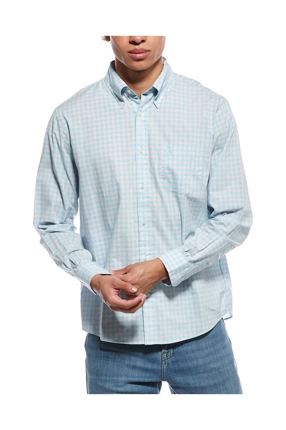 mens Woven Shirt, s, Pink