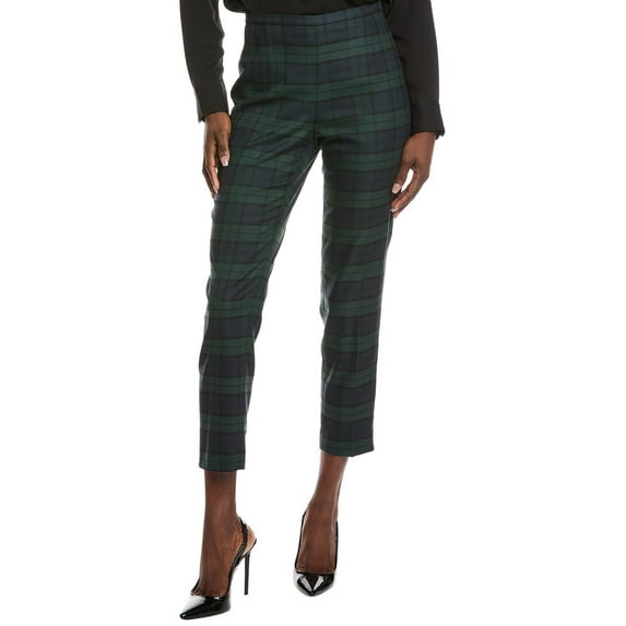 Brooks Brothers womens Blackwatch Pant, 12, Black