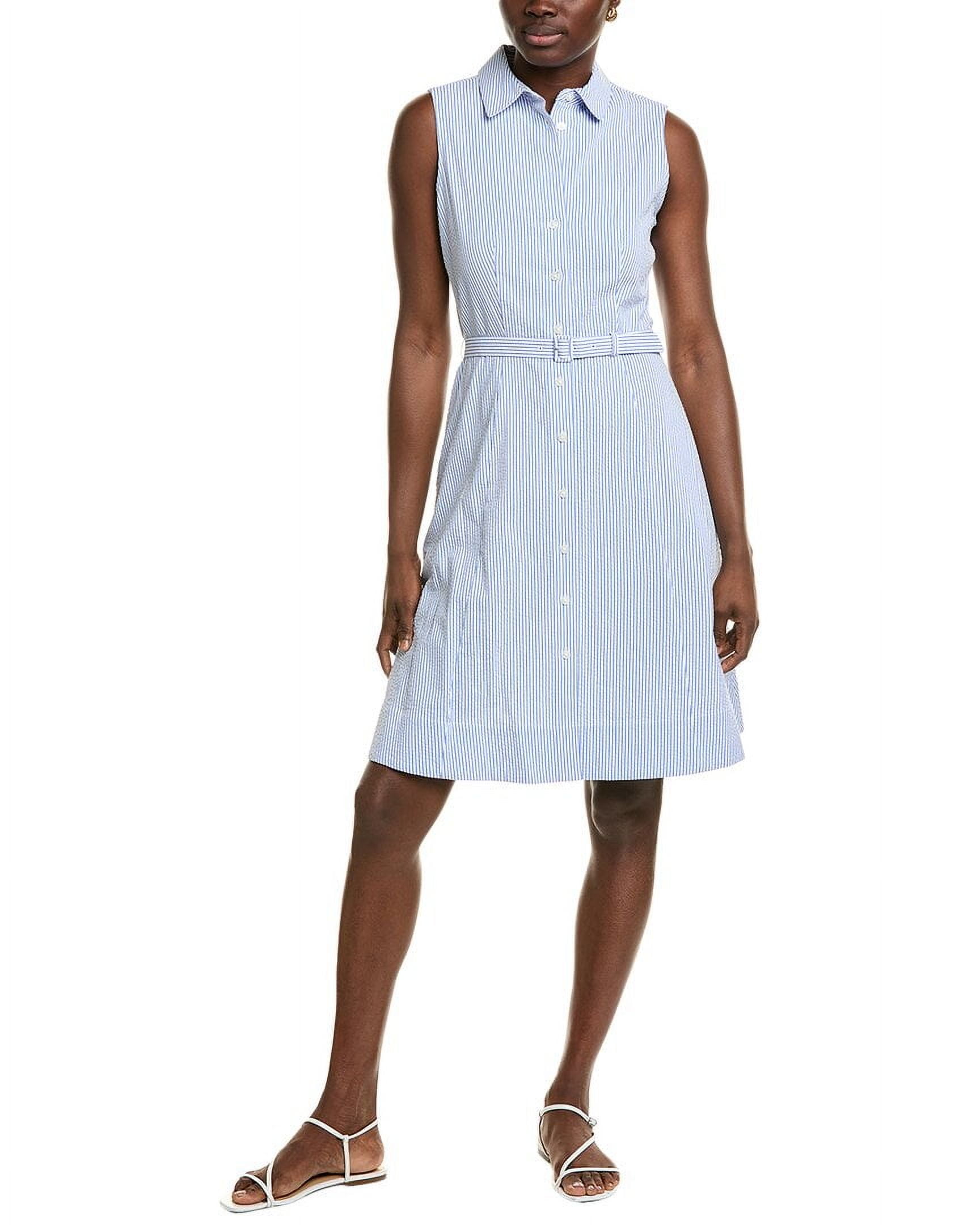 brooks brothers blue dress Brooks Brothers Navy Blue Jacquard Floral Dress- Size 0 – The Saved  Collection main image 1