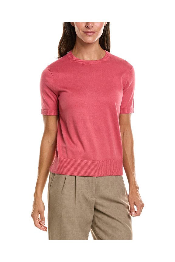 womens Shell Sweater, s, Red