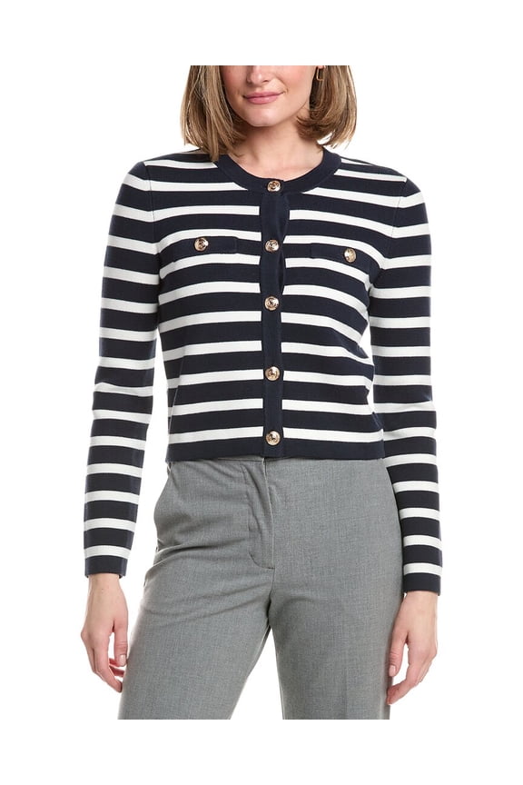 womens Sweater Jacket, s, Navy