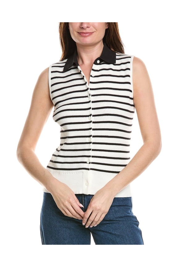 womens Sweater Vest, XL, Black