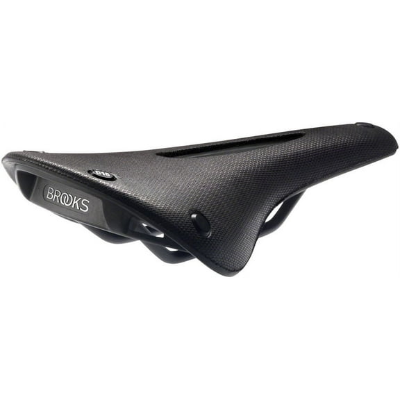 Brooks C15 Carved All Weather Saddle - Black Rail Material: Steel