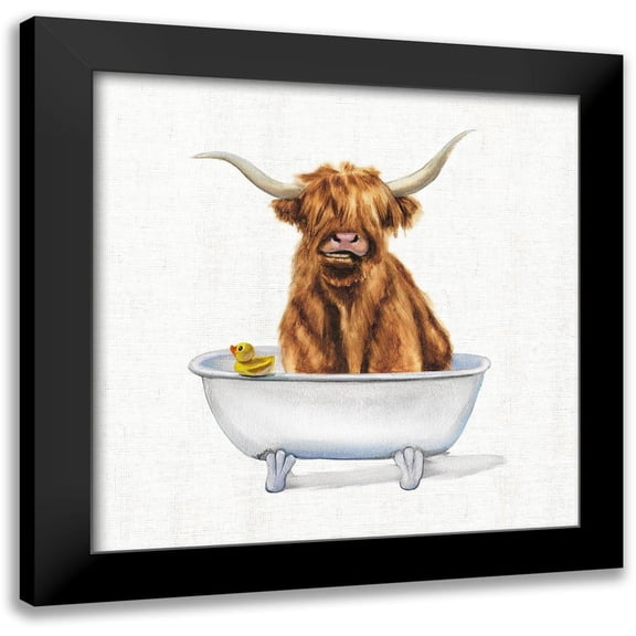 Brooks, Donna 12x12 Black Modern Framed Museum Art Print Titled - Bathing Beauty IV