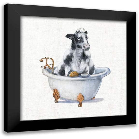 Brooks, Donna 12x12 Black Modern Framed Museum Art Print Titled - Bathing Beauty I