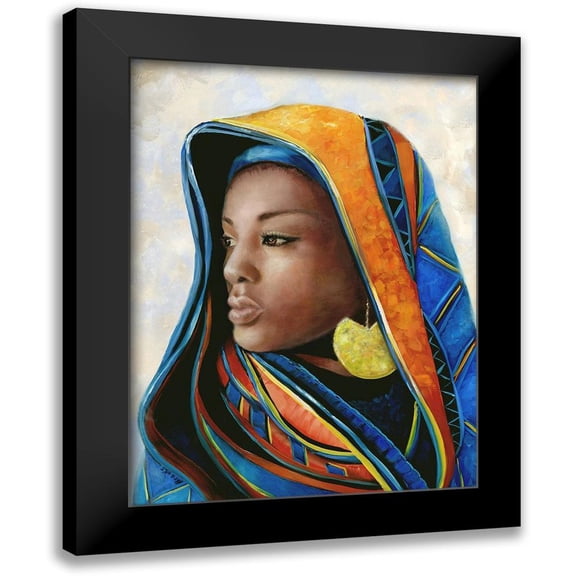 Brooks, Donna 12x14 Black Modern Framed Museum Art Print Titled - Soulful Beauty II