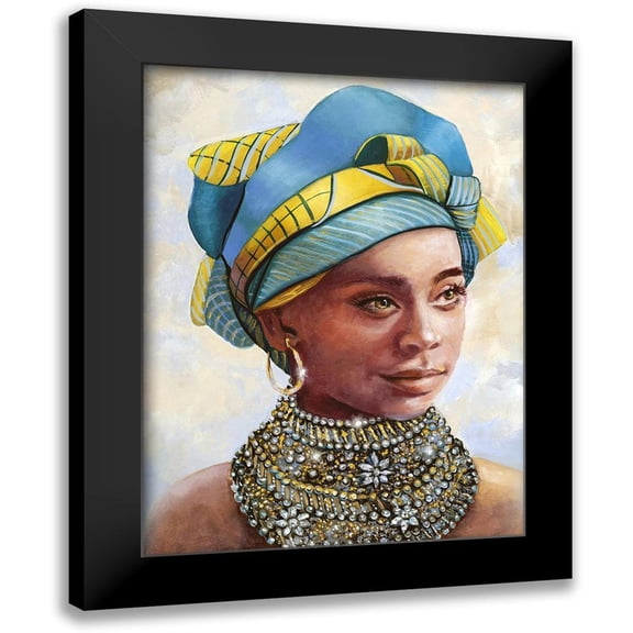 Brooks, Donna 12x14 Black Modern Framed Museum Art Print Titled - Soulful Beauty I