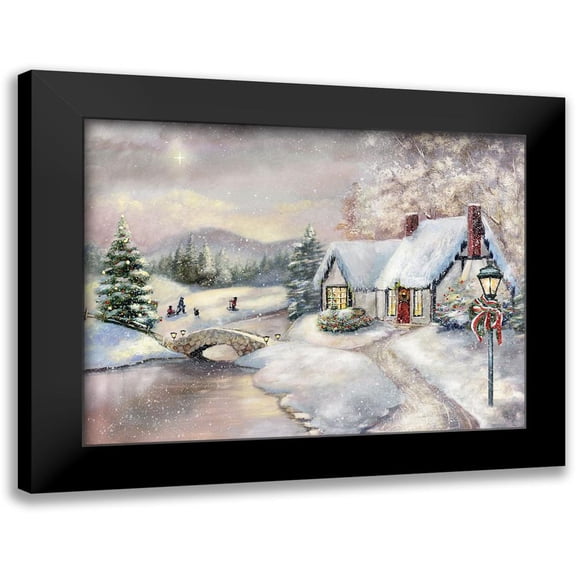 Brooks, Donna 14x12 Black Modern Framed Museum Art Print Titled - Twilight Magic