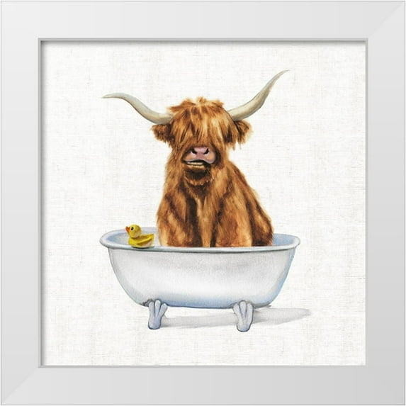 Brooks, Donna 20x20 White Modern Wood Framed Museum Art Print Titled - Bathing Beauty IV
