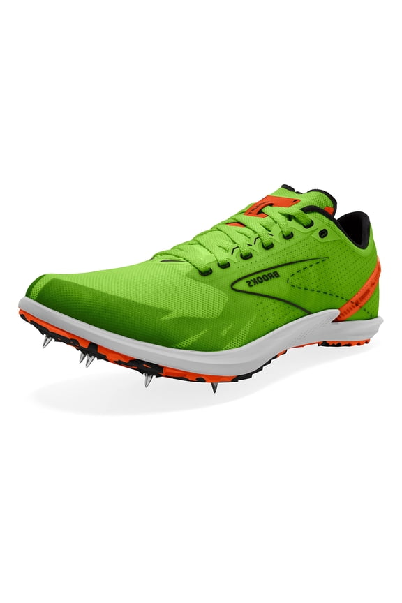 Draft XC Supportive Cross-Country Running Shoe - Green Gecko/Red Orange/White - 12 Mens/13.5 Womens Medium