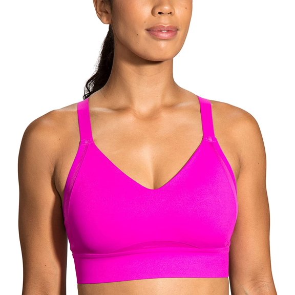Brooks Drive Interlace Run Bra Magenta/Heliotrope 32C/D